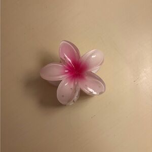 Free people Pink Hibiscus Flower Hair Clip